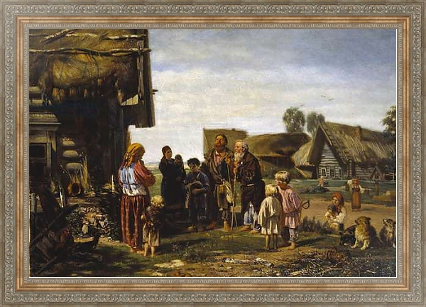 Постер The Pilgrims, 1870 с типом исполнения На холсте в раме в багетной раме 484.M48.310