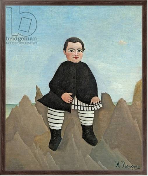 Постер Boy on the Rocks, 1895-97 с типом исполнения На холсте в раме в багетной раме 221-02