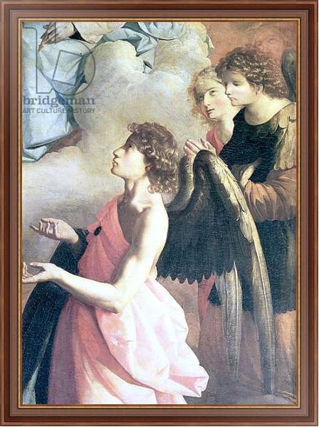 Постер Angels: Detail from The Apotheosis of St. Jerome, c.1638-39 с типом исполнения На холсте в раме в багетной раме 35-M719P-83