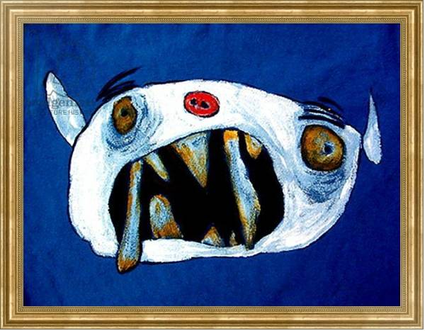 Постер Monster with long teeth с типом исполнения На холсте в раме в багетной раме NA033.1.051
