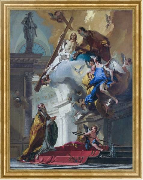 Постер Видение Троицы с типом исполнения На холсте в раме в багетной раме NA033.1.051