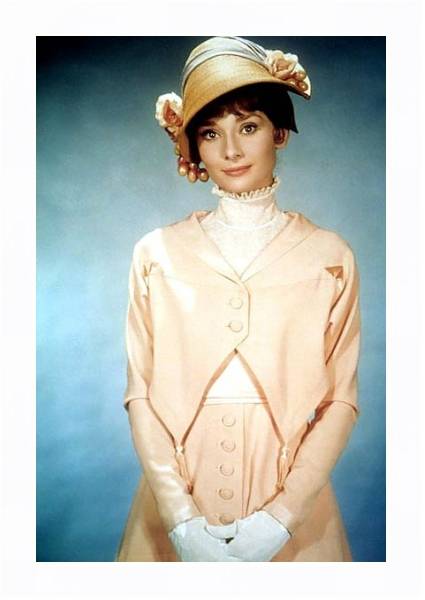 Постер Хепберн Одри 164 с типом исполнения На холсте в раме в багетной раме 221-03