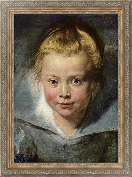 Постер Детская головка (Портрет Клары Серены Рубенс) с типом исполнения На холсте в раме в багетной раме 484.M48.310