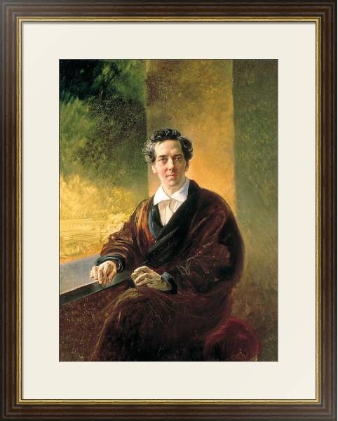 Постер Портрет графа Алексея Алексеевича Перовского. 1836 с типом исполнения Под стеклом в багетной раме 1.023.036