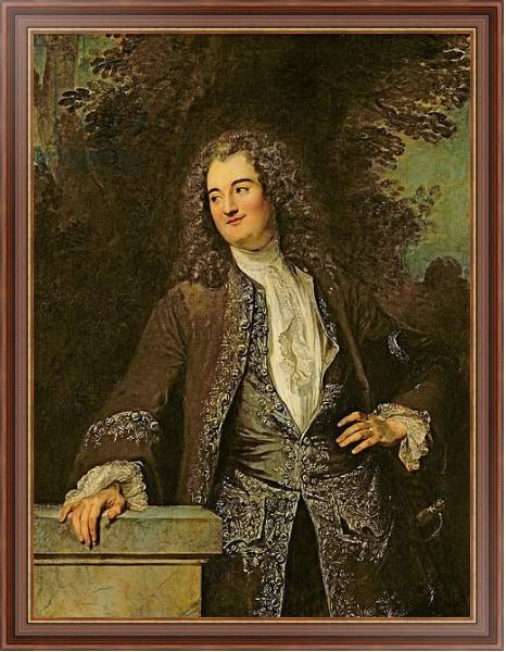 Постер Portrait of a Gentleman, or Portrait of Jean de Julienne с типом исполнения На холсте в раме в багетной раме 35-M719P-83