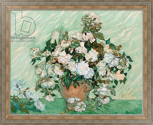 Постер Roses, 1890 с типом исполнения На холсте в раме в багетной раме 484.M48.310