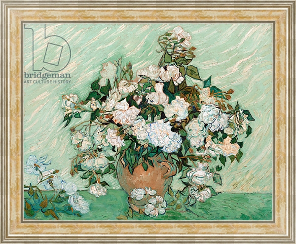 Постер Roses, 1890 с типом исполнения На холсте в раме в багетной раме NA053.0.115