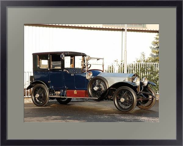Постер Rolls-Royce Silver Ghost 40 50 Coupe de Ville by Mulbacher '1920 с типом исполнения Под стеклом в багетной раме 221-01