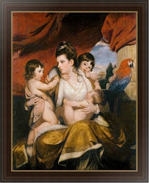 Постер Lady Cockburn and her Three Eldest Sons, 1773 с типом исполнения На холсте в раме в багетной раме 1.023.151
