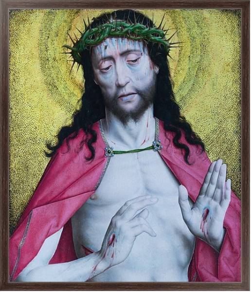 Постер Христос, коронованный колючками с типом исполнения На холсте в раме в багетной раме 221-02