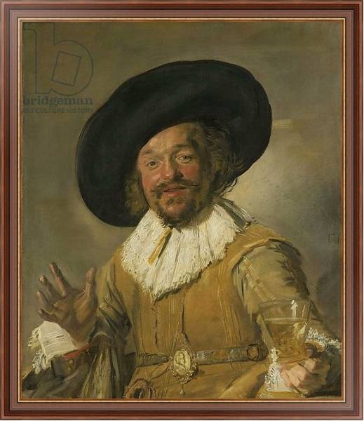 Постер The Merry Drinker, 1628-30 с типом исполнения На холсте в раме в багетной раме 35-M719P-83