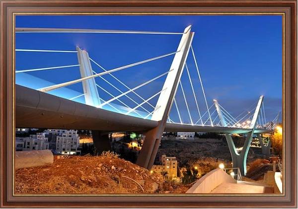 Постер Иордания. Амман. Мост с типом исполнения На холсте в раме в багетной раме 35-M719P-83