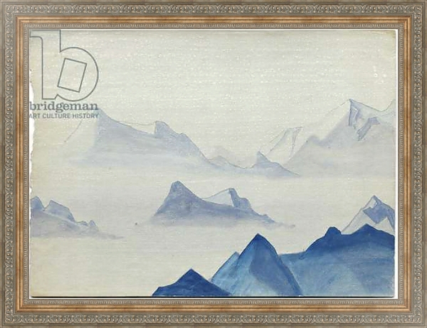Постер Himalayas, album leaf, 1933/34 с типом исполнения На холсте в раме в багетной раме 484.M48.310