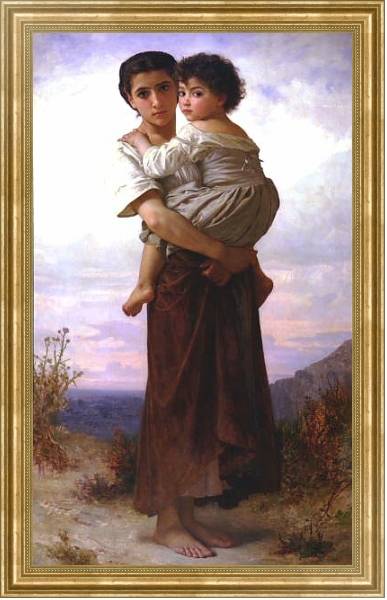 Постер Молодые цыганки с типом исполнения На холсте в раме в багетной раме NA033.1.051