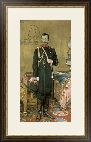 Постер Portrait of Emperor Nicholas II 1895 с типом исполнения Под стеклом в багетной раме 1.023.036