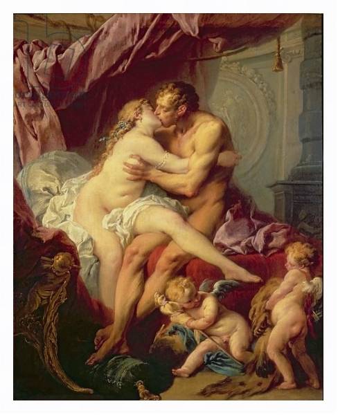 Постер Hercules and Omphale с типом исполнения На холсте в раме в багетной раме 221-03