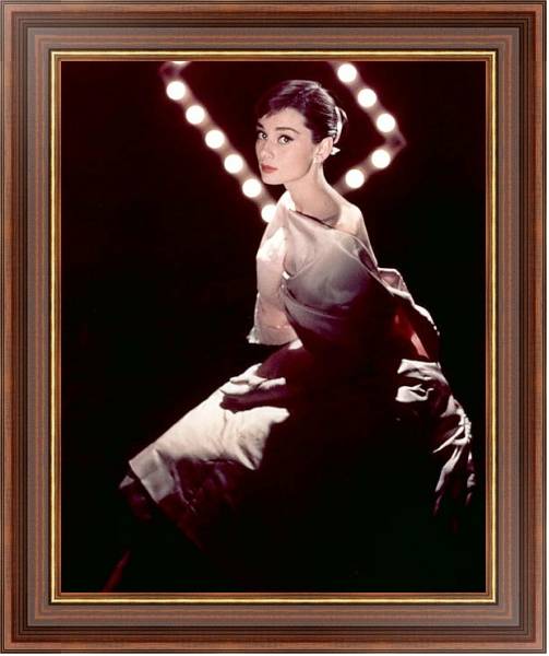 Постер Хепберн Одри 24 с типом исполнения На холсте в раме в багетной раме 35-M719P-83