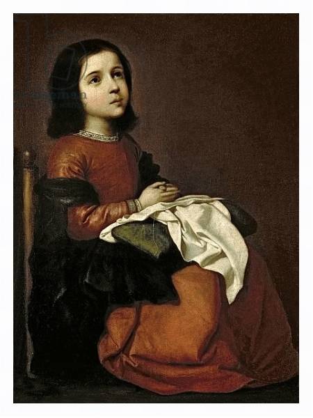Постер The Childhood of the Virgin, c.1660 с типом исполнения На холсте в раме в багетной раме 221-03