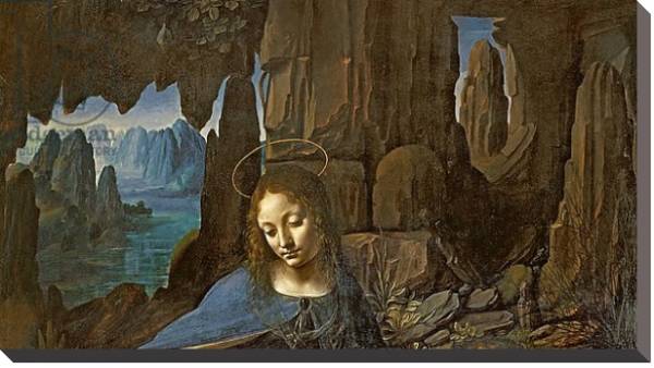 Постер The Virgin of the Rocks, c.1508 с типом исполнения На холсте без рамы