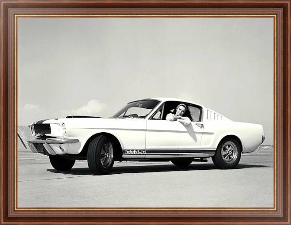 Постер Shelby GT350 '1965 с типом исполнения На холсте в раме в багетной раме 35-M719P-83