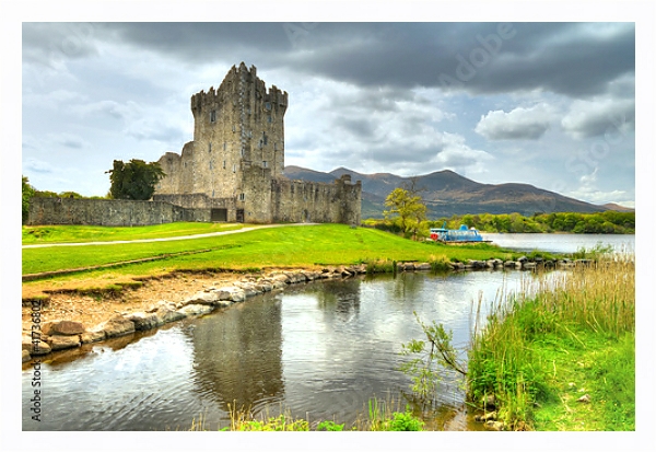 Постер Ирландия. Замок Росс с типом исполнения На холсте в раме в багетной раме 221-03