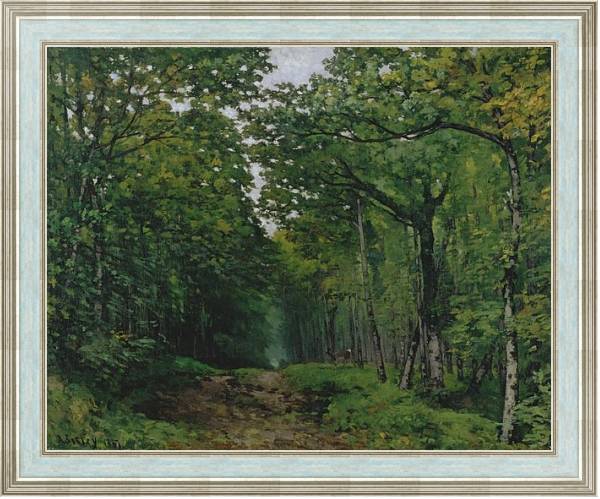Постер The Avenue of Chestnut Trees at La Celle-Saint-Cloud, 1867 с типом исполнения На холсте в раме в багетной раме NA053.0.114