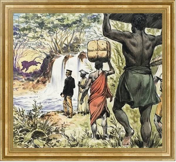 Постер Dr Livingstone in Africa 3 с типом исполнения На холсте в раме в багетной раме NA033.1.051