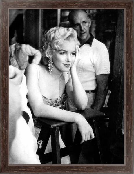 Постер Monroe, Marilyn 40 с типом исполнения На холсте в раме в багетной раме 221-02