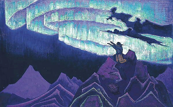 Постер Моисей-Водитель  серия _Знамена Востока_.1925-1926 с типом исполнения На холсте без рамы