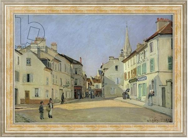 Постер Rue de la Chaussee at Argenteuil, 1872 с типом исполнения На холсте в раме в багетной раме NA053.0.115