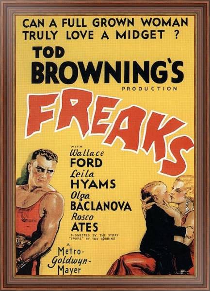 Постер Poster - Freaks с типом исполнения На холсте в раме в багетной раме 35-M719P-83