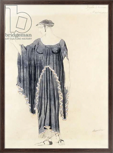 Постер Costume design for Oedipus at Colonnus- Antigone, c. 1899 to 1909 с типом исполнения На холсте в раме в багетной раме 221-02
