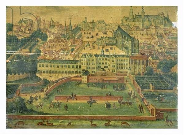 Постер A View of the Royal Palace, Brussels с типом исполнения На холсте в раме в багетной раме 221-03