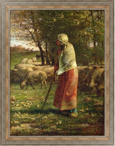 Постер The Little Shepherdess с типом исполнения На холсте в раме в багетной раме 484.M48.310