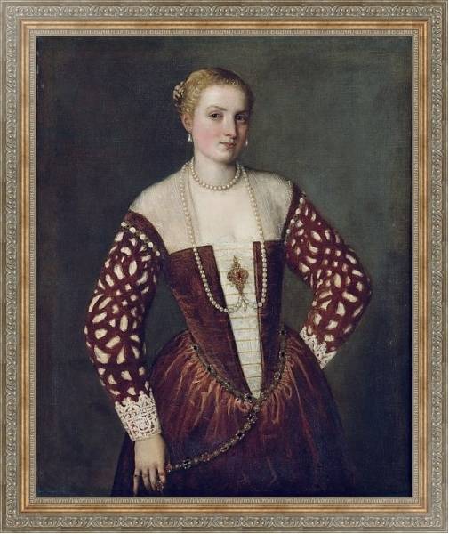 Постер Portrait of a Woman 7 с типом исполнения На холсте в раме в багетной раме 484.M48.310