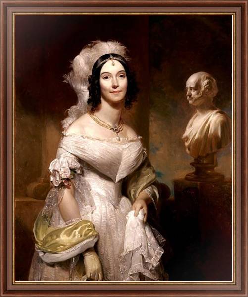 Постер Анжелика Синглтон с типом исполнения На холсте в раме в багетной раме 35-M719P-83