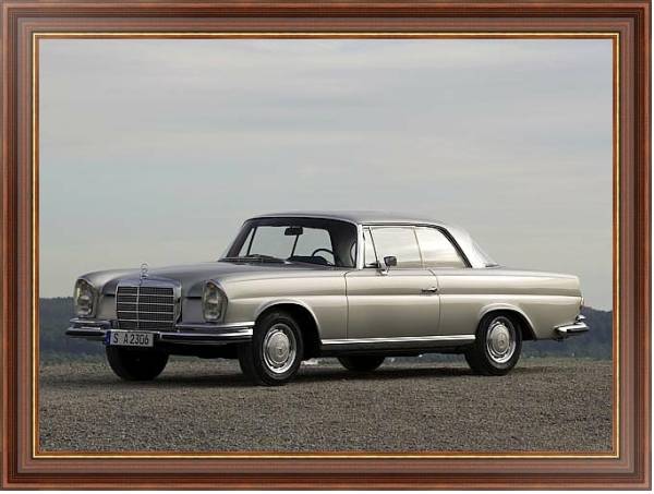 Постер Mercedes-Benz 220SE Coupe (W111-W112) '1961–65 с типом исполнения На холсте в раме в багетной раме 35-M719P-83