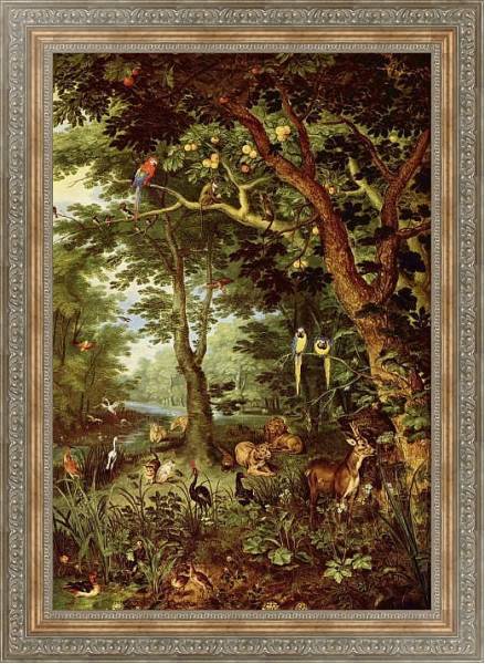 Постер Рай с типом исполнения На холсте в раме в багетной раме 484.M48.310