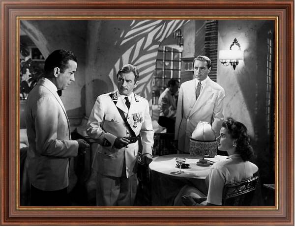 Постер Bogart, Humphrey (Casablanca) 5 с типом исполнения На холсте в раме в багетной раме 35-M719P-83