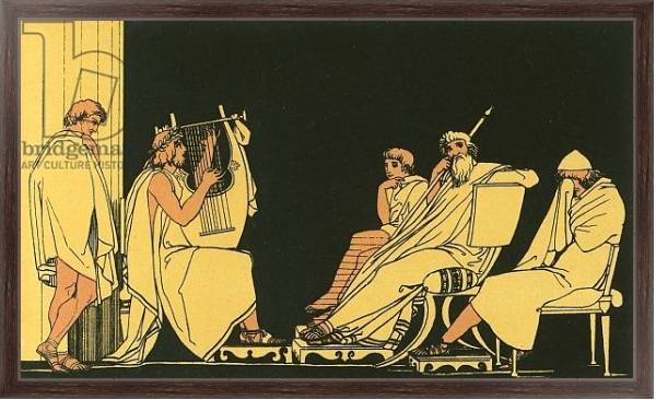 Постер Ulysses weeps at the song of Demodocus с типом исполнения На холсте в раме в багетной раме 221-02