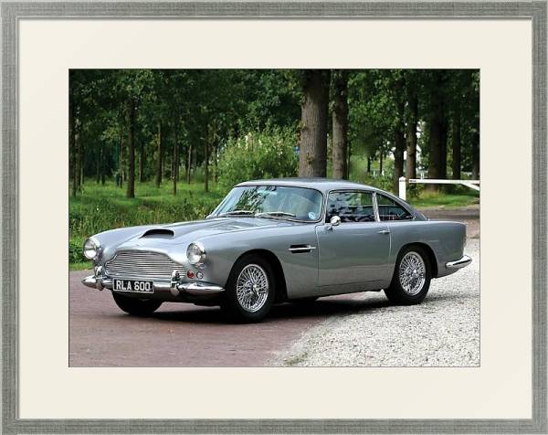Постер Aston Martin DB4 '1958–63 дизайн Touring с типом исполнения Под стеклом в багетной раме 1727.2510