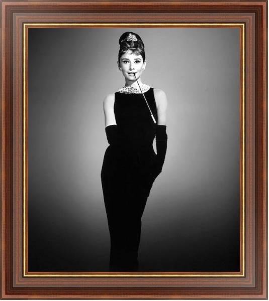 Постер Хепберн Одри 139 с типом исполнения На холсте в раме в багетной раме 35-M719P-83