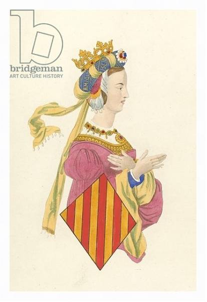 Постер Queen Leanora of Arragon с типом исполнения На холсте в раме в багетной раме 221-03