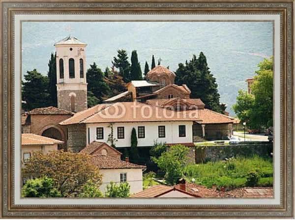 Постер Македония. Охрид с типом исполнения На холсте в раме в багетной раме 595.M52.330