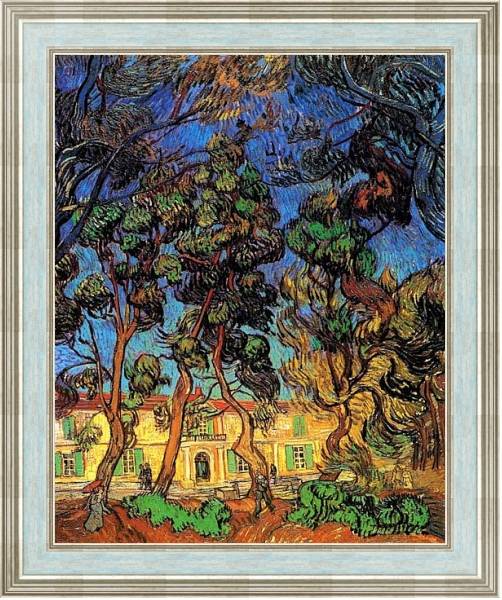 Постер Деревья в саду больницы Сен-Поля с типом исполнения На холсте в раме в багетной раме NA053.0.114