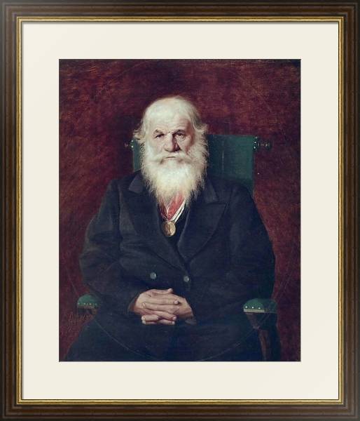 Постер Портрет Ивана Камынина. 1872 с типом исполнения Под стеклом в багетной раме 1.023.036