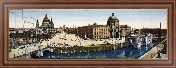 Постер View of Berlin at the turn of the century с типом исполнения На холсте в раме в багетной раме 35-M719P-83