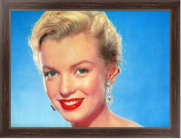 Постер Monroe, Marilyn 53 с типом исполнения На холсте в раме в багетной раме 221-02