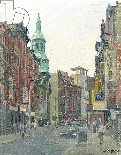 Постер Mott Street, New York, 1997 с типом исполнения На холсте без рамы