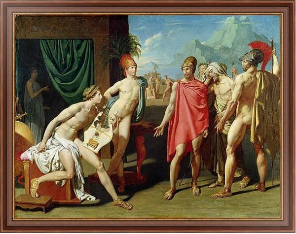 Постер Ambassadors Sent by Agamemnon to Urge Achilles to Fight, 1801 с типом исполнения На холсте в раме в багетной раме 35-M719P-83